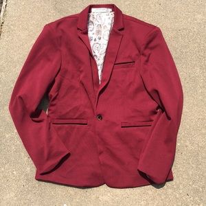 Men’s Size M Maroon Blazer Jacket Sport Coat